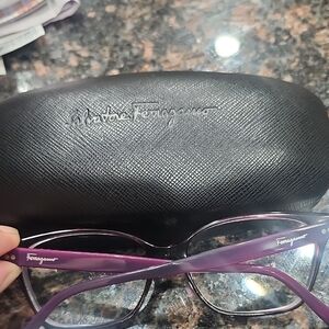 Salvatore Ferragamo Women's Glasses in Vibrant Purple. With Case